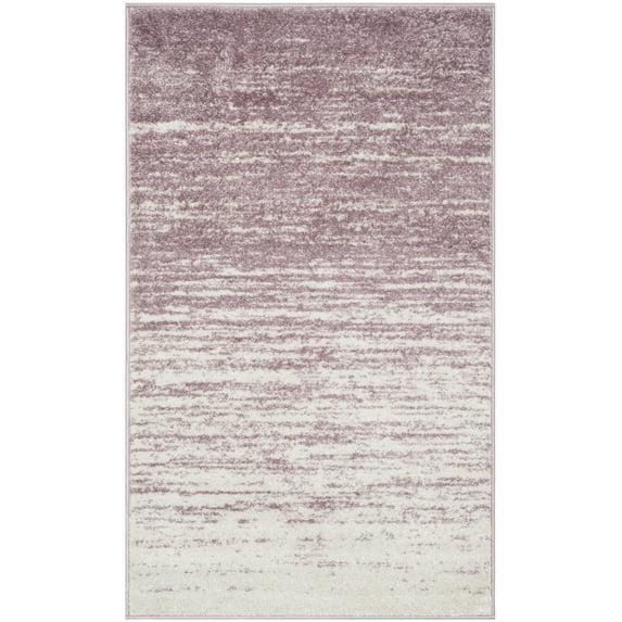 SAFAVIEH Adirondack Esmond Striped Area Rug, Cream/Purple, 3' x 5' - Modern Design, Cream & Purple, Ideal for Living Room, Bedroom, Dining Space, Entryway, Bathroom, Bedside