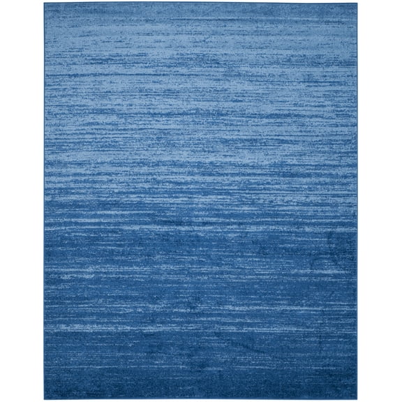 SAFAVIEH Adirondack Esmond Striped Area Rug, Light Blue/Dark Blue, 10' x 14' - X-Large - Modern Design, Light Blue & Dark Blue, Ideal for Living Room, Bedroom, Dining Space