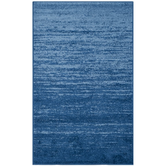 SAFAVIEH Adirondack Esmond Striped Area Rug, Light Blue/Dark Blue, 3' x 5'