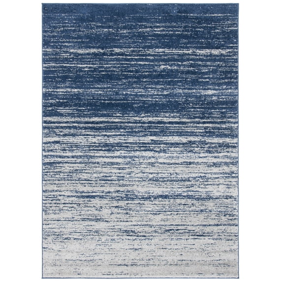 SAFAVIEH Adirondack Esmond Striped Area Rug, Navy/Grey, 2'6" x 4' - Modern Design, Navy & Grey, Ideal for Living Room, Bedroom, Dining Space, Entryway, Bathroom, Bedside