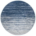 thumbnail image 1 of SAFAVIEH Adirondack Esmond Striped Area Rug, Navy/Grey, 5' x 5' Round - Modern Design, Navy & Grey, Ideal for Living Room, Bedroom, Dining Space, 1 of 10