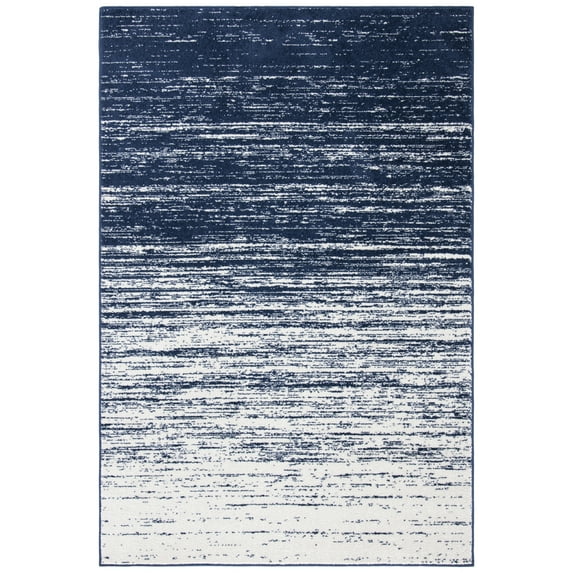 SAFAVIEH Adirondack Esmond Striped Area Rug, Navy/Ivory, 3' x 5' - Modern Design, Navy & Ivory, Ideal for Living Room, Bedroom, Dining Space, Entryway, Bathroom, Bedside