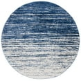 thumbnail image 1 of SAFAVIEH Adirondack Esmond Striped Area Rug, Navy/Ivory, 6' x 6' Round - Modern Design, Navy & Ivory, Ideal for Living Room, Bedroom, Dining Space, 1 of 10