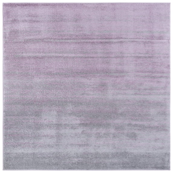 SAFAVIEH Adirondack Esmond Striped Area Rug, Purple/Green, 6'7" x 6'7" Square - Modern Design, Purple & Green, Ideal for Living Room, Bedroom, Dining Space