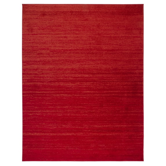 SAFAVIEH Adirondack Esmond Striped Area Rug, Red/Grey, 9' x 12' - Large - Modern Design, Red & Grey, Ideal for Living Room, Bedroom, Dining Space