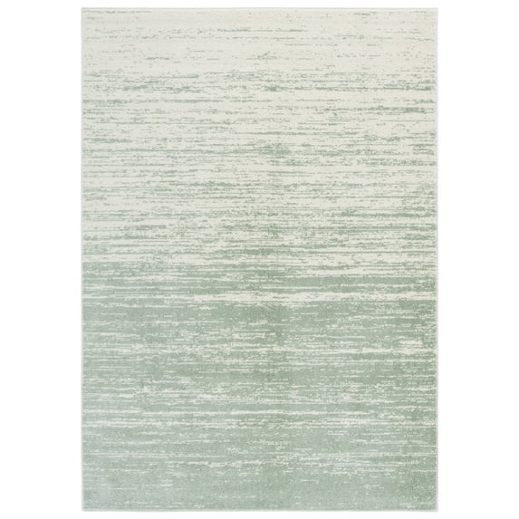 SAFAVIEH Adirondack Esmond Striped Area Rug, Sage/Ivory, 4' x 6' - Modern Design, Sage & Ivory, Ideal for Living Room, Bedroom, Dining Space, Entryway, Bathroom, Bedside