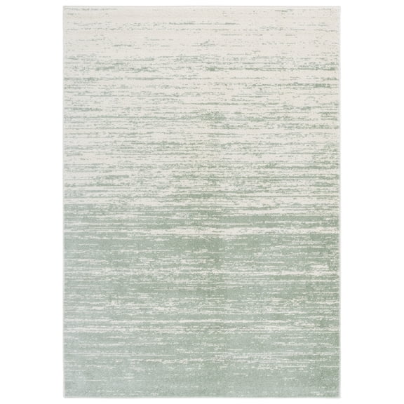 SAFAVIEH Adirondack Esmond Striped Area Rug, Sage/Ivory, 5'1" x 7'6" - Modern Design, Sage & Ivory, Ideal for Living Room, Bedroom, Dining Space