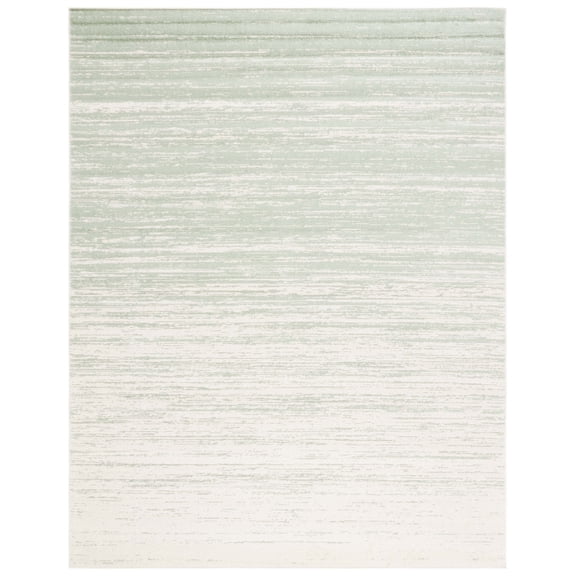 SAFAVIEH Adirondack Esmond Striped Area Rug, Sage/Ivory, 8' x 10' - Large - Modern Design, Sage & Ivory, Ideal for Living Room, Bedroom, Dining Space