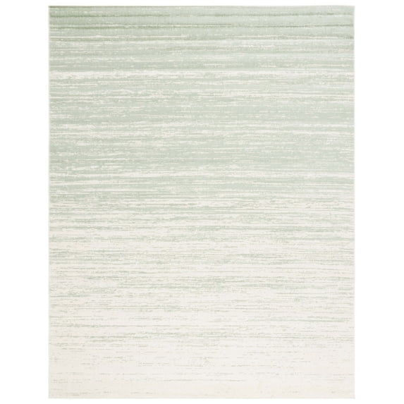SAFAVIEH Adirondack Esmond Striped Area Rug, Sage/Ivory, 9' x 12' - Large - Modern Design, Sage & Ivory, Ideal for Living Room, Bedroom, Dining Space