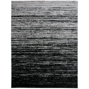 SAFAVIEH Adirondack Esmond Striped Area Rug, Silver/Black, 8' x 10' - Large - Modern Design, Silver & Black, Ideal for Living Room, Bedroom, Dining Space