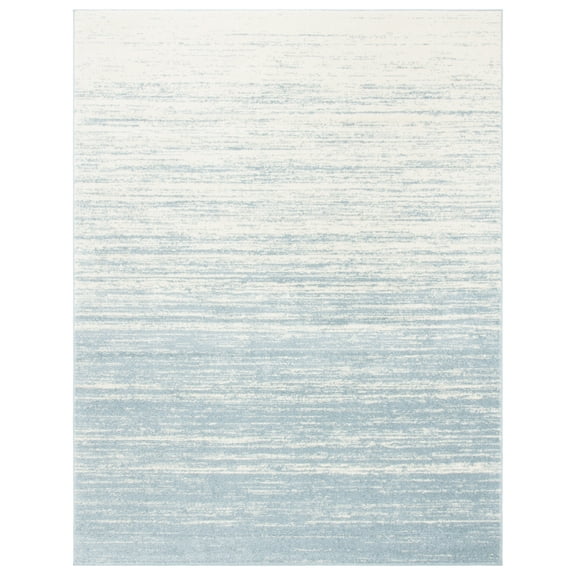 SAFAVIEH Adirondack Esmond Striped Area Rug, Slate/Cream, 11' x 15' - X-Large - Modern Design, Slate & Cream, Ideal for Living Room, Bedroom, Dining Space