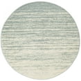 thumbnail image 1 of SAFAVIEH Adirondack Esmond Striped Area Rug, Slate/Cream, 7' x 7' Round - Modern Design, Slate & Cream, Ideal for Living Room, Bedroom, Dining Space, 1 of 9