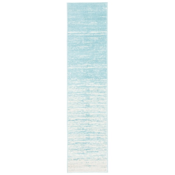 SAFAVIEH Adirondack Esmond Striped Runner Rug, Aqua/Ivory, 2'6" x 12' - Modern Design, Aqua & Ivory, Ideal for Living Room, Bedroom, Dining Space, Entryway, Hallway, Kitchen