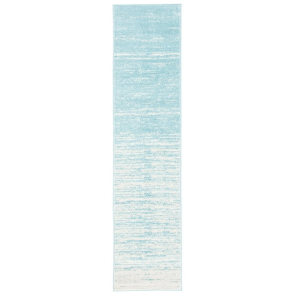 SAFAVIEH Adirondack Esmond Striped Runner Rug, Aqua/Ivory, 2'6" x 6' - Modern Design, Aqua & Ivory, Ideal for Living Room, Bedroom, Dining Space, Entryway, Hallway, Kitchen