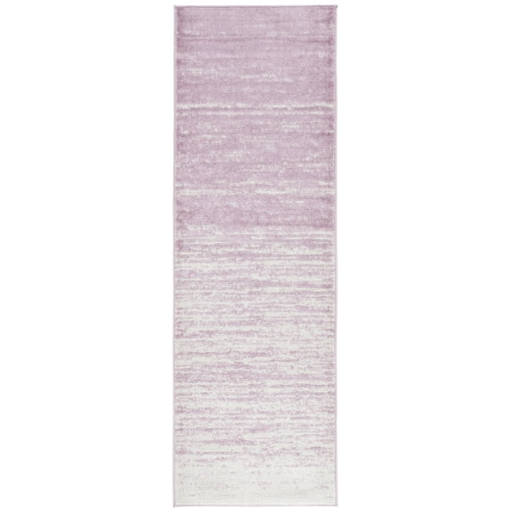 SAFAVIEH Adirondack Esmond Striped Runner Rug, Cream/Purple, 2'6" x 12' - Modern Design, Cream & Purple, Ideal for Living Room, Bedroom, Dining Space, Entryway, Hallway, Kitchen
