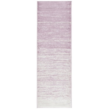 SAFAVIEH Adirondack Esmond Abstract Runner Rug, Cream/Purple, 2'6" x 14'