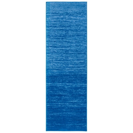 SAFAVIEH Adirondack Esmond Striped Runner Rug, Light Blue/Dark Blue, 2'1" x 6' - Modern Design, Light Blue & Dark Blue, Ideal for Living Room, Bedroom, Dining Space, Entryway, Hallway, Kitchen