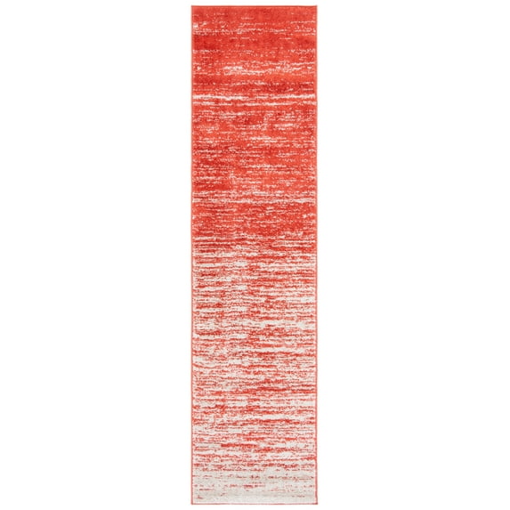 SAFAVIEH Adirondack Esmond Striped Runner Rug, Orange/Grey, 2'6" x 10' - Modern Design, Orange & Grey, Ideal for Living Room, Bedroom, Dining Space, Entryway, Hallway, Kitchen