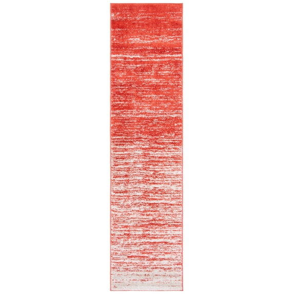SAFAVIEH Adirondack Esmond Striped Runner Rug, Orange/Grey, 2'6" x 12' - Modern Design, Orange & Grey, Ideal for Living Room, Bedroom, Dining Space, Entryway, Hallway, Kitchen