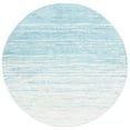 thumbnail image 1 of SAFAVIEH Adirondack Esmond Striped Area Rug, Aqua/Ivory, 10' x 10' Round - Large - Modern Design, Aqua & Ivory, Ideal for Living Room, Bedroom, Dining Space, 1 of 11