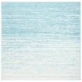 thumbnail image 1 of SAFAVIEH Adirondack Esmond Striped Area Rug, Aqua/Ivory, 8' x 8' Square - Modern Design, Aqua & Ivory, Ideal for Living Room, Bedroom, Dining Space, 1 of 16