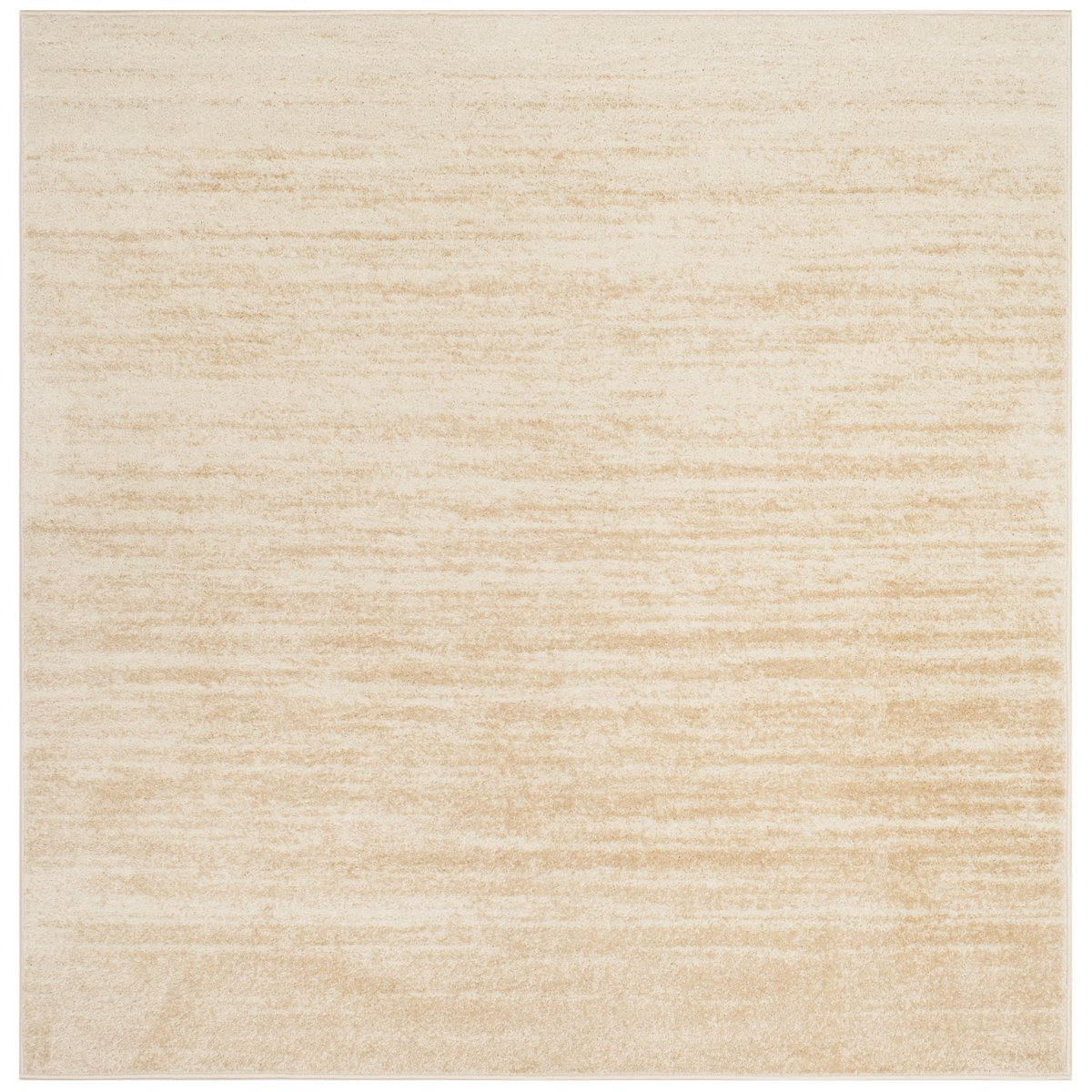 SAFAVIEH Adirondack Esmond Striped Area Rug, Champagne/Cream, 8' x 8' Square - Modern Design, Champagne & Cream, Ideal for Living Room, Bedroom, Dining Space