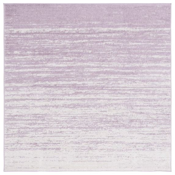 SAFAVIEH Adirondack Esmond Striped Area Rug, Cream/Purple, 10' x 10' Square - Large - Modern Design, Cream & Purple, Ideal for Living Room, Bedroom, Dining Space