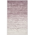 thumbnail image 1 of SAFAVIEH Adirondack Esmond Striped Area Rug, Cream/Purple, 4' x 6' - Modern Design, Cream & Purple, Ideal for Living Room, Bedroom, Dining Space, Entryway, Bathroom, Bedside, 1 of 16