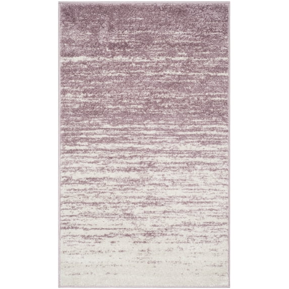 SAFAVIEH Adirondack Esmond Striped Area Rug, Cream/Purple, 4' x 6' - Modern Design, Cream & Purple, Ideal for Living Room, Bedroom, Dining Space, Entryway, Bathroom, Bedside