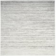 thumbnail image 1 of SAFAVIEH Adirondack Esmond Striped Area Rug, Ivory/Silver, 4' x 4' Square - Modern Design, Ivory & Silver, Ideal for Living Room, Bedroom, Dining Space, 1 of 14