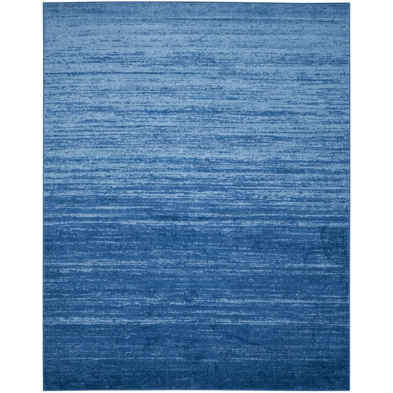 SAFAVIEH Adirondack Esmond Striped Area Rug, Light Blue/Dark Blue, 11' x 15' - X-Large - Modern Design, Light Blue & Dark Blue, Ideal for Living Room, Bedroom, Dining Space
