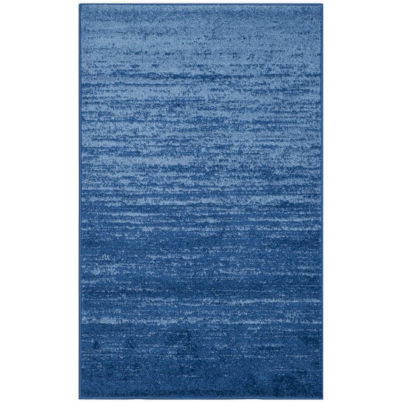 SAFAVIEH Adirondack Esmond Striped Area Rug, Light Blue/Dark Blue, 4' x 6' - Modern Design, Light Blue & Dark Blue, Ideal for Living Room, Bedroom, Dining Space, Entryway, Bathroom, Bedside
