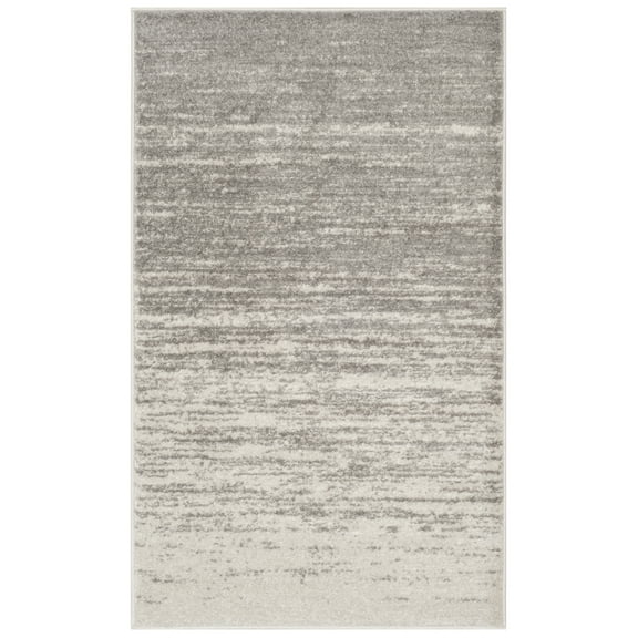 SAFAVIEH Adirondack Esmond Striped Area Rug, Light Grey/Grey, 2' x 3'