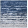 thumbnail image 1 of SAFAVIEH Adirondack Esmond Striped Area Rug, Navy/Grey, 11' x 11' Square - Large - Modern Design, Navy & Grey, Ideal for Living Room, Bedroom, Dining Space, 1 of 14