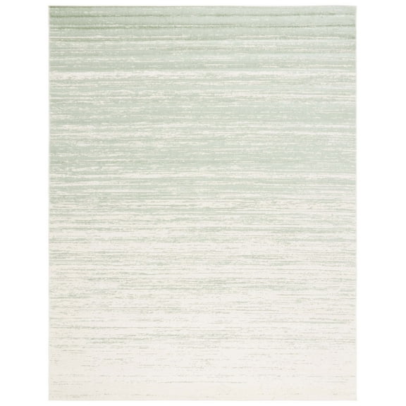 SAFAVIEH Adirondack Esmond Striped Area Rug, Sage/Ivory, 10' x 14' - X-Large - Modern Design, Sage & Ivory, Ideal for Living Room, Bedroom, Dining Space