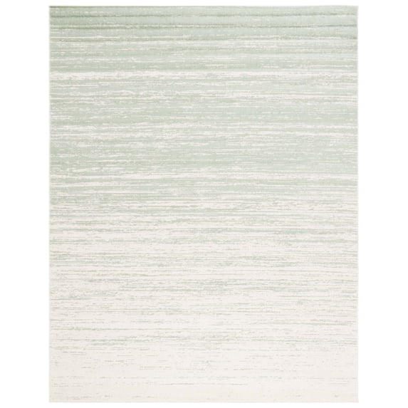 SAFAVIEH Adirondack Esmond Striped Area Rug, Sage/Ivory, 11' x 15' - X-Large - Modern Design, Sage & Ivory, Ideal for Living Room, Bedroom, Dining Space