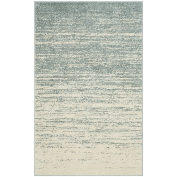 SAFAVIEH Adirondack Esmond Striped Area Rug, Slate/Cream, 3' x 5' - Modern Design, Slate & Cream, Ideal for Living Room, Bedroom, Dining Space, Entryway, Bathroom, Bedside