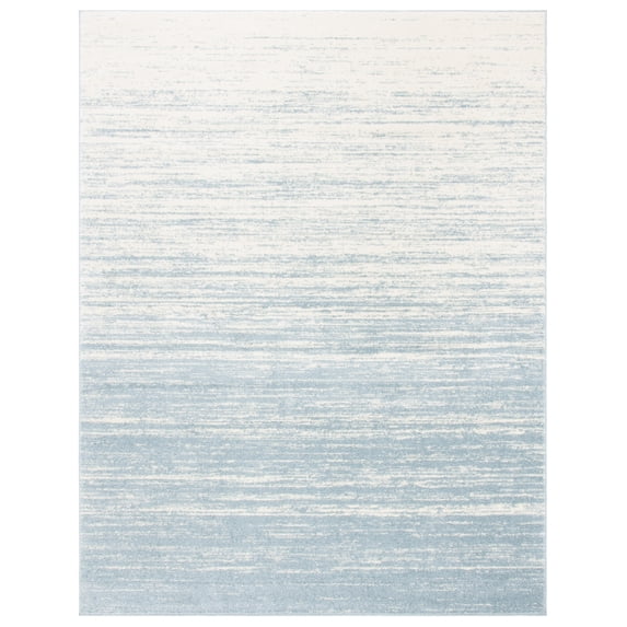 SAFAVIEH Adirondack Esmond Striped Area Rug, Slate/Cream, 8' x 10' - Large - Modern Design, Slate & Cream, Ideal for Living Room, Bedroom, Dining Space