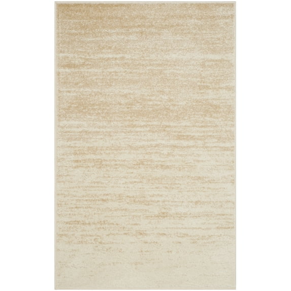SAFAVIEH Adirondack Esmond Striped Runner Rug, Champagne/Cream, 2' x 10' - Modern Design, Champagne & Cream, Ideal for Living Room, Bedroom, Dining Space, Entryway, Hallway, Kitchen