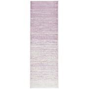 SAFAVIEH Adirondack Esmond Striped Runner Rug, Cream/Purple, 2'6" x 6' - Modern Design, Cream & Purple, Ideal for Living Room, Bedroom, Dining Space, Entryway, Hallway, Kitchen