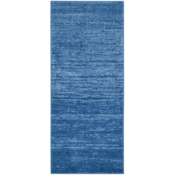 SAFAVIEH Adirondack Esmond Striped Runner Rug, Light Blue/Dark Blue, 2'6" x 6'