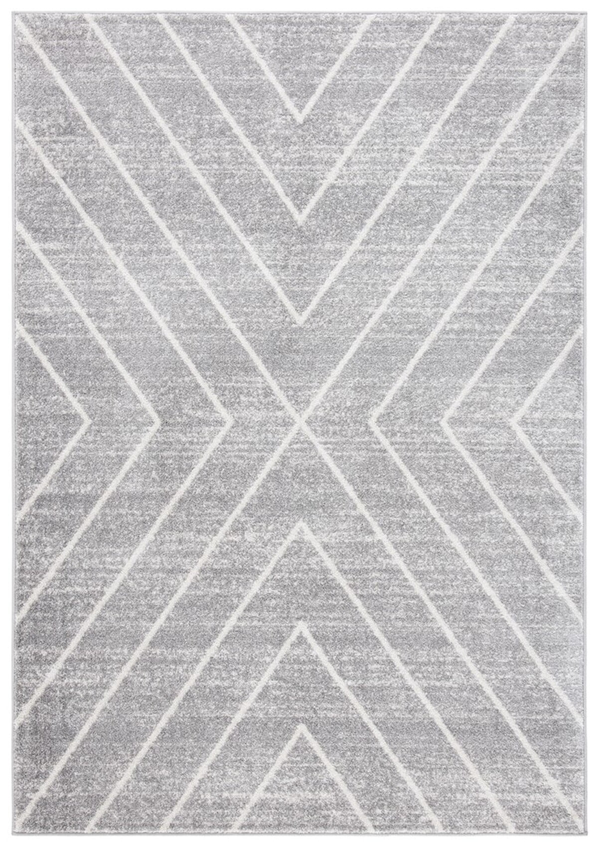SAFAVIEH Adirondack Evonne Geometric Area Rug, Grey/Ivory, 5'1" x 7'6"