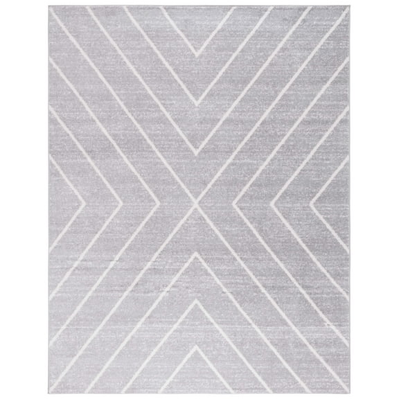 SAFAVIEH Adirondack Evonne Geometric Area Rug, Grey/Ivory, 8' x 10'