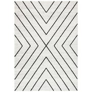 SAFAVIEH Adirondack Evonne Geometric Area Rug, Ivory/Grey, 2'6" x 4'