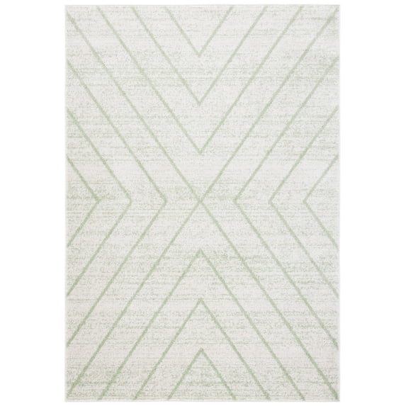 SAFAVIEH Adirondack Evonne Geometric Area Rug, Ivory/Sage, 8' x 10'