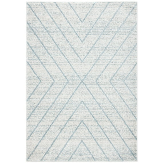 SAFAVIEH Adirondack Evonne Geometric Area Rug, Light Grey/Light Blue, 9' x 12'