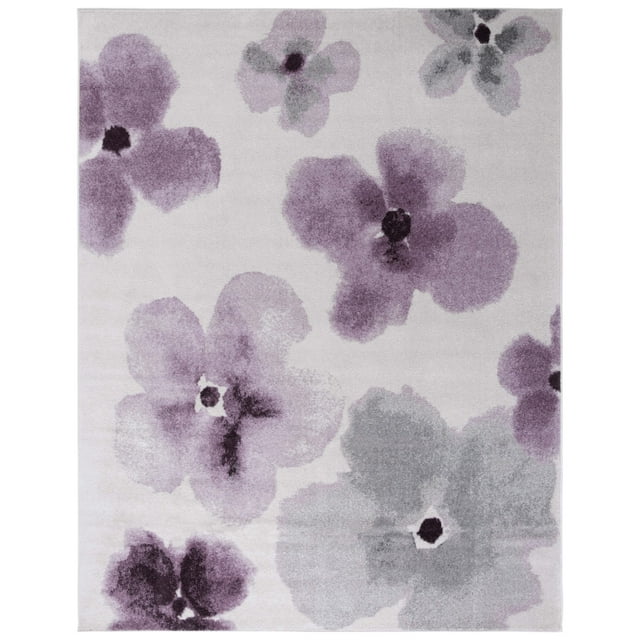 SAFAVIEH Adirondack Feride Floral Area Rug, Ivory/Purple, 3' x 5'