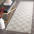 thumbnail image 1 of SAFAVIEH Adirondack Grayson Geometric Diamonds Runner Rug, Ivory/Silver, 2'6" x 12', 1 of 3