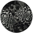 thumbnail image 1 of SAFAVIEH Adirondack Hortense Abstract Area Rug, Black/Silver, 3' x 3' Round, 1 of 5