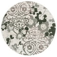 thumbnail image 1 of SAFAVIEH Adirondack Hortense Abstract Area Rug, Ivory/Dark Green, 6' x 6' Round, 1 of 7